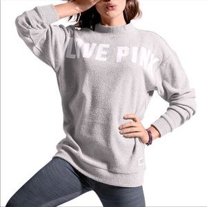 NWOT VS PINK Stadium Mock Neck Pullover